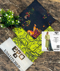 Unstitched Printed Lawn 3 Piece CRACKLE