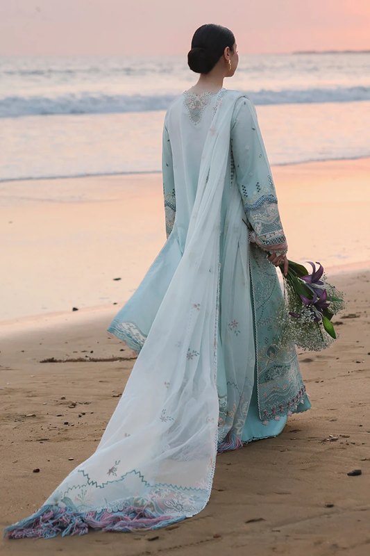 Qalamkar Unstitched 3 Piece Cotton Suit
