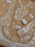 Ethnc Raw Silk Embroidered 3 Piece Suit
