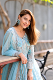 Maria B Heavy Embroidered Net & Silk 3 Piece Suit