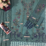 Maria B. Embroidered Chiffon Unstitched 3 Piece Suit