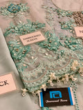 Maria B. Chiffon Embroidered 3 Piece Suit