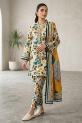Bin Saeed Unstitched Casual Wear All Over 3 Piece Collection