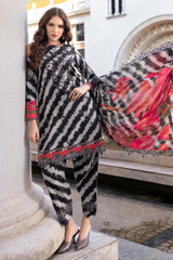 Unstitched Embroidered 3 Piece Lawn AG5-01