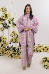 Unstitched Printed Lawn 3 Piece Ikkat Mosaic