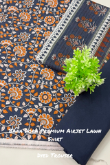 PREMIUM QUALITY BANA DORA UNSTITCHED LAWN THREE PIECE CAUSAL WEAR