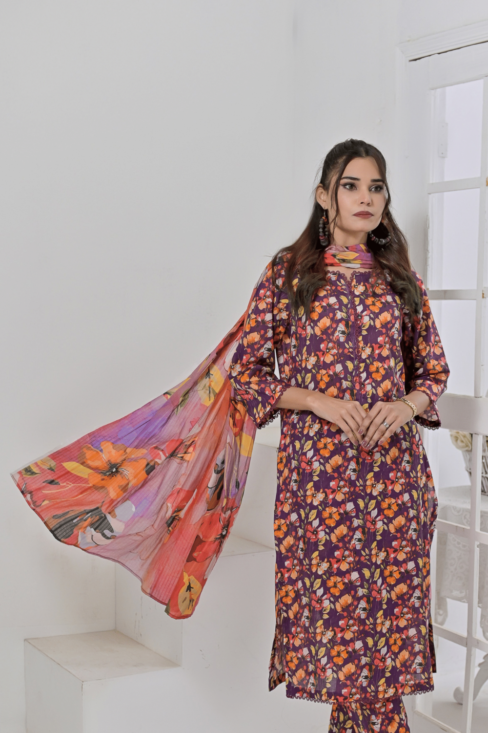 DASTAAN Unstitched Printed Lawn DSL-1 Satrangi