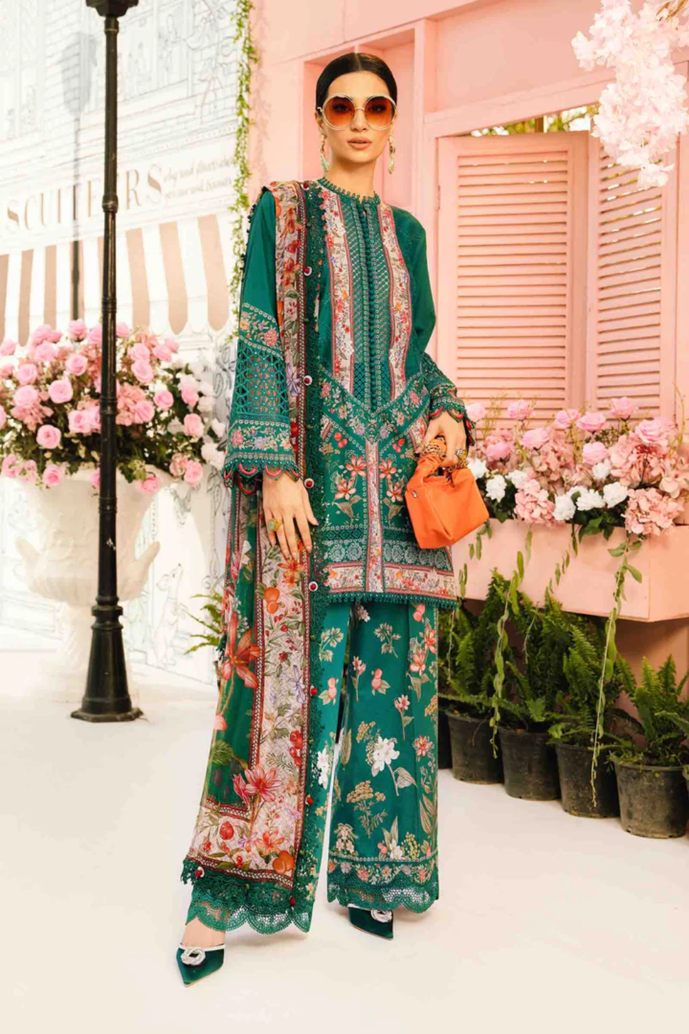 Unstitched 3 Piece Lawn MPT-2610A
