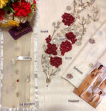 Rabia Zahur Silk Luxury Unstitched 3-Piece Suit