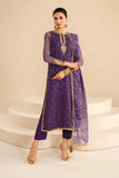 Baroque Purple Embroidered Lawn 3-Piece Suit