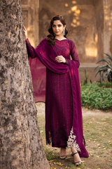 Garnet Majesty Luxury Formals Unstitched 3 Piece
