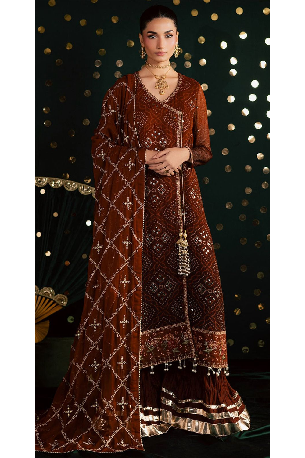 Nureh Chunri MK-19 Unstitched 3 Piece Luxury Lawn