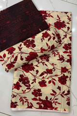 Unstitched Casual Wear All Over 3 Piece Collection