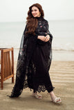 Nureh Black Luxury Embroidered 3 Piece Suit