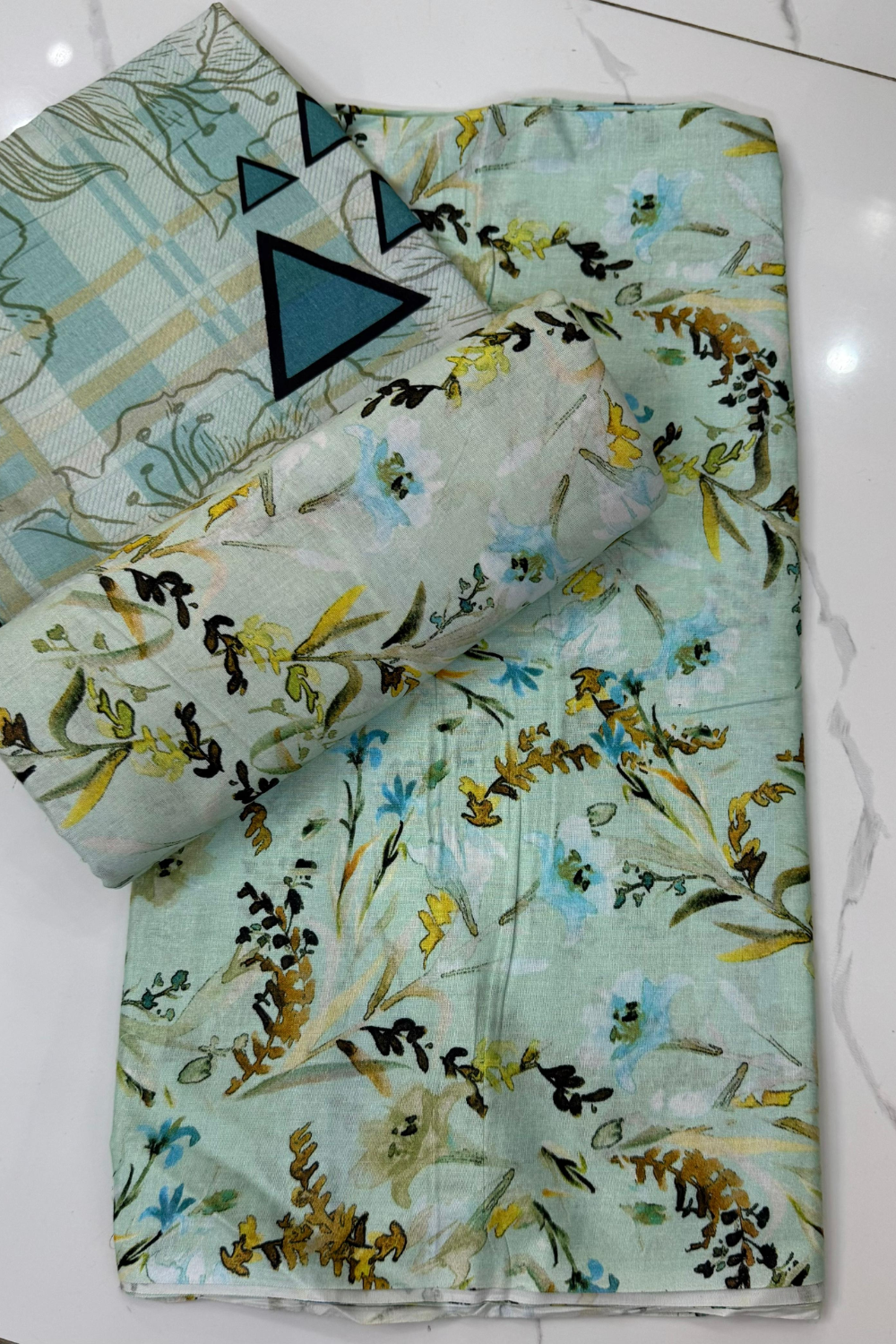 Unstitched Casual Wear All Over 3 Piece Collection