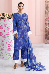 Unstitched Three Piece Printed Lawn Ornate Gem AR-109