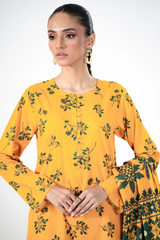 Unstitched Printed Lawn 3 Piece FIRE