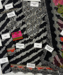 Unstitched Embroidered 3 Piece Lawn AG5-01