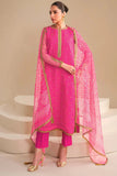 Baroque Pink Embroidered Lawn 3-Piece Suit
