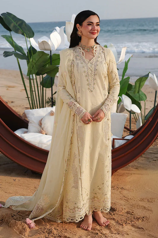 Qalamkar Chikankari 3-Piece Suit