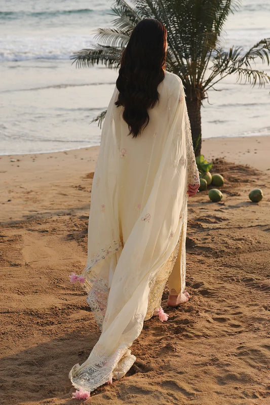 Qalamkar Chikankari 3-Piece Suit