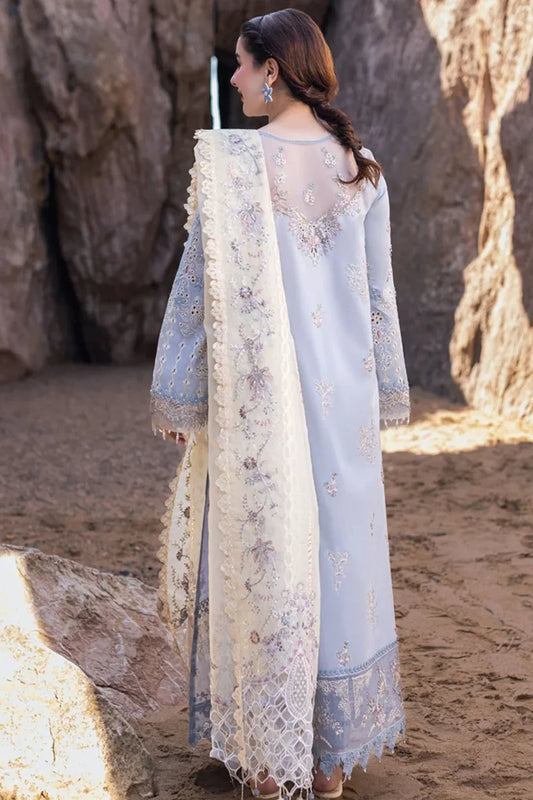 Qalamkar Exclusive Chikankari 3-Piece Suit