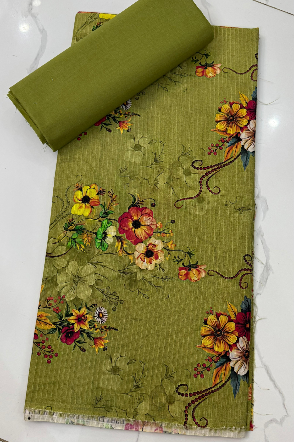 Unstitched Casual Wear All Over 2 Piece Collection