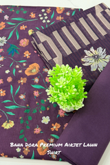 PREMIUM QUALITY BANA DORA UNSTITCHED LAWN THREE PIECE CAUSAL WEAR