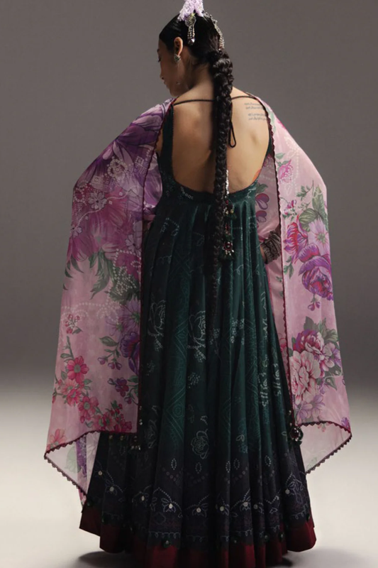 Zara Shahjahan Anarkali Nayab 3 Piece Suit