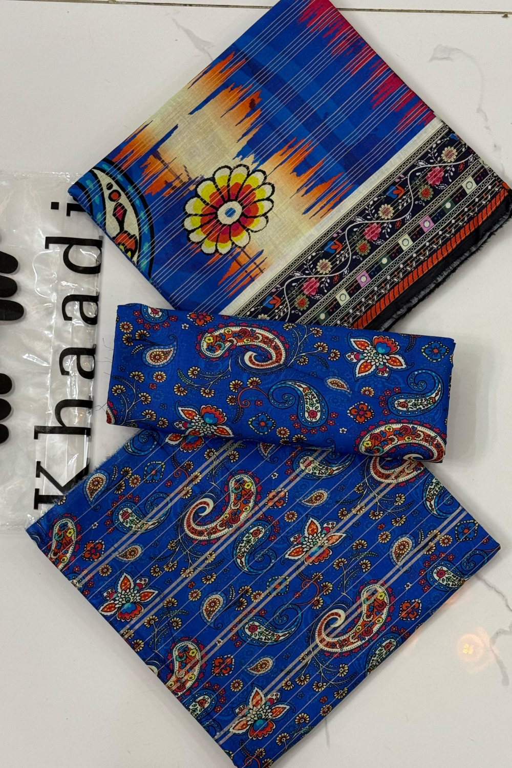 Unstitched Casual Wear All Over 3 Piece Collection