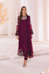 Unstitched Embroidered Chiffon 3 Piece Dreamy Glint