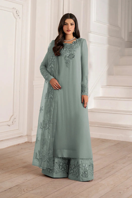 Iznik Chiffon Unstitched 3-Piece Suit