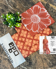 Unstitched Printed Lawn 3 Piece CASUAL