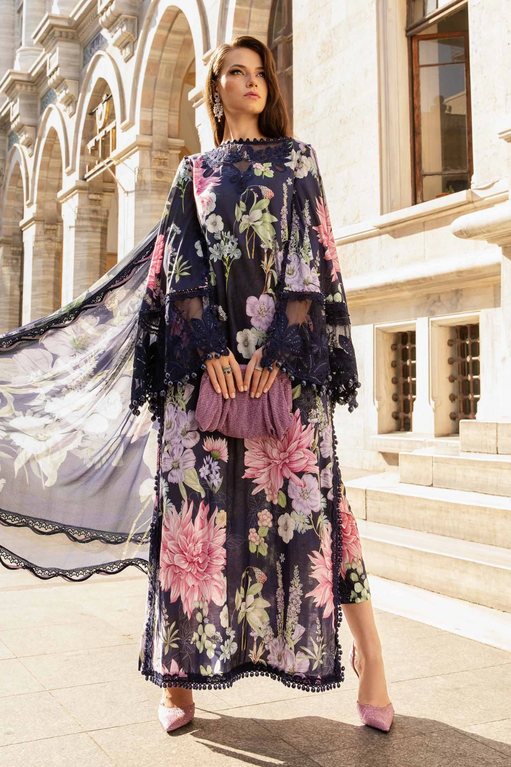 Embroidered Lawn 3 Piece Unstitched MPT-2306-B