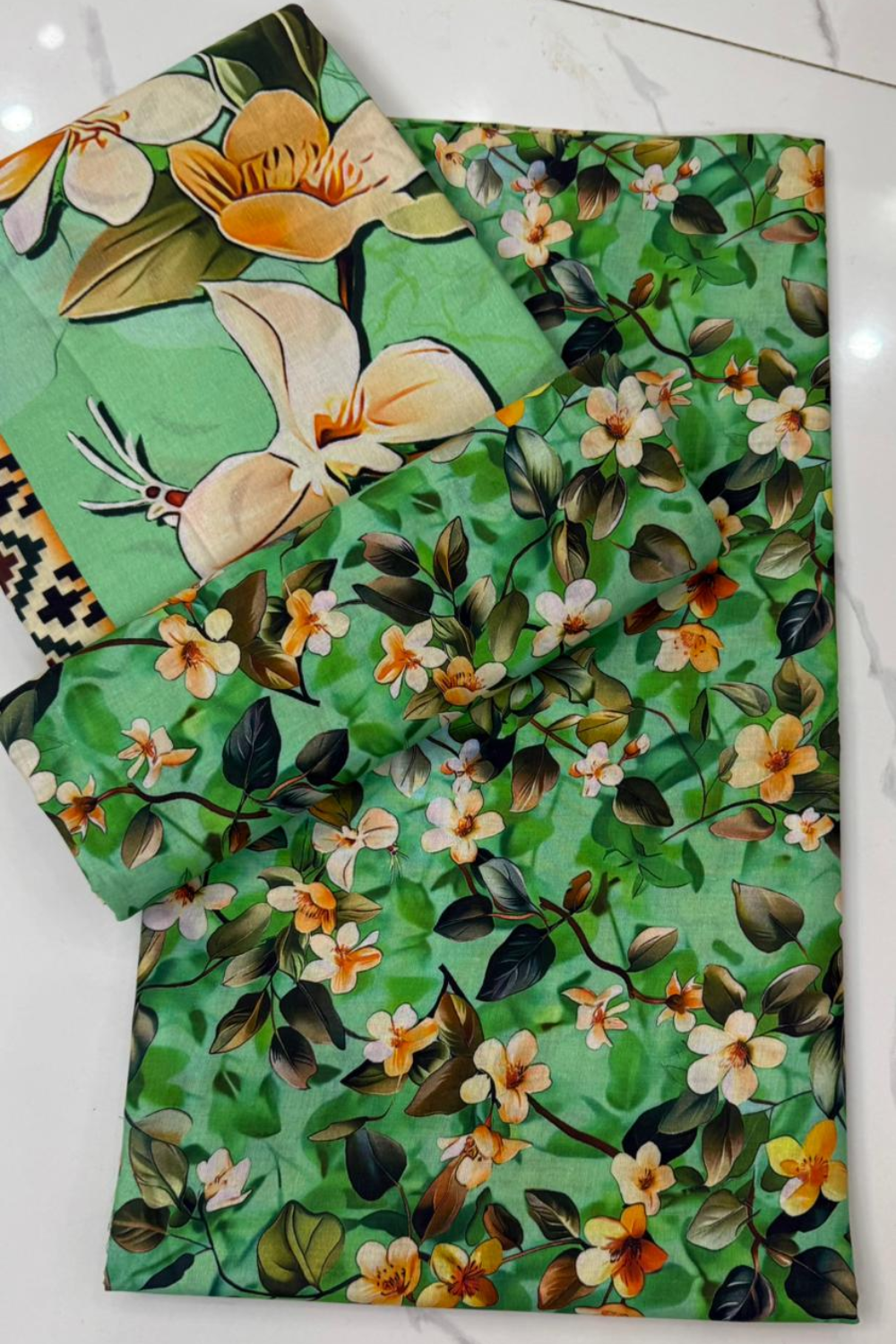 Unstitched Casual Wear All Over 3 Piece Collection