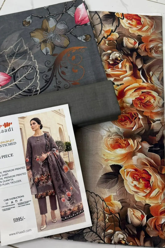 Khaadi Lawn 3 Piece Suit