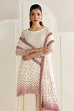 Jazmin White & Purple Chiffon 3-Piece Suit