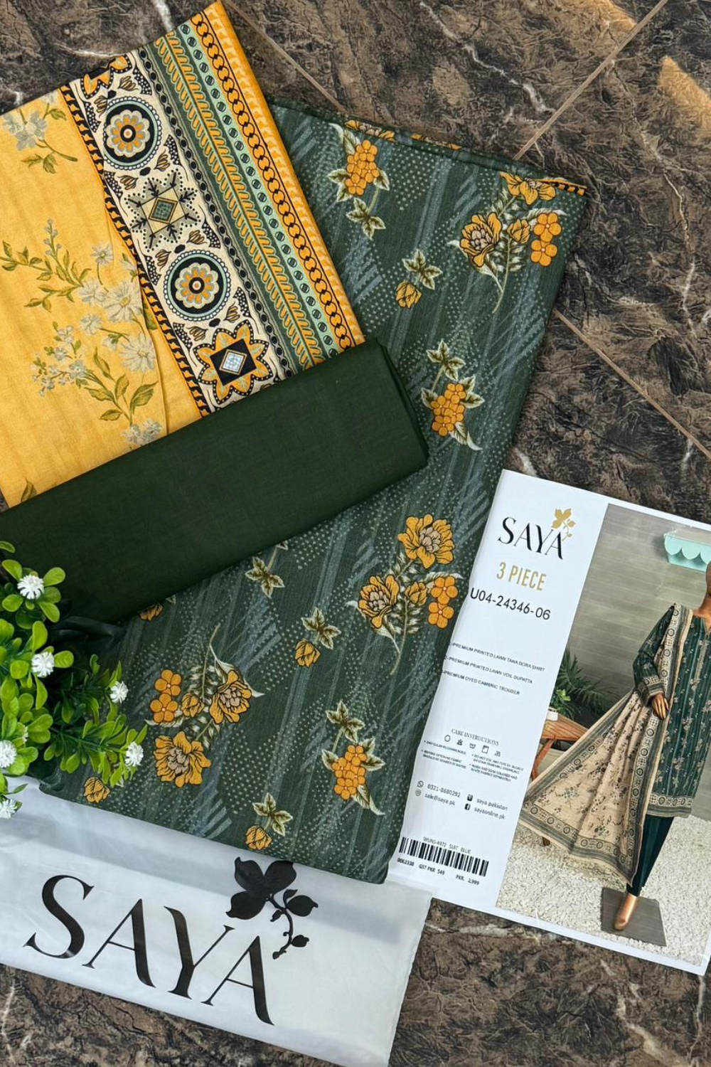 Unstitched Casual Wear All Over 3 Piece Collection