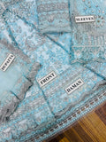 Maria B Heavy Embroidered Net & Silk 3 Piece Suit
