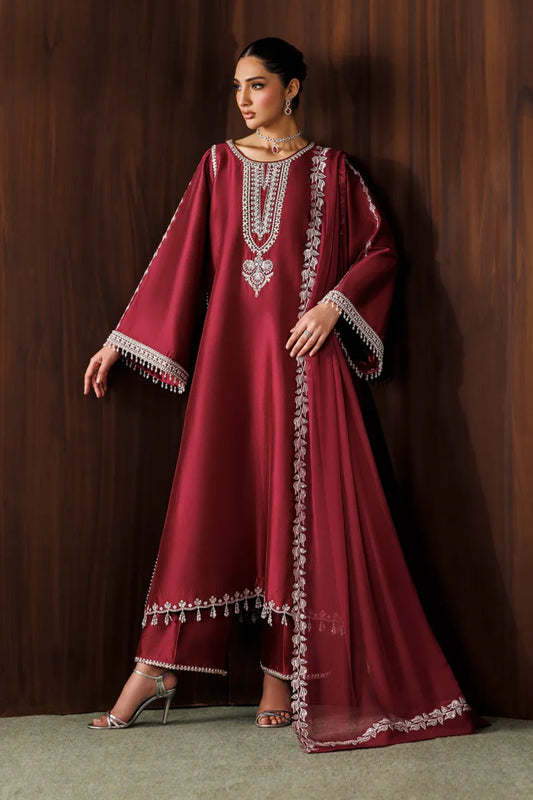 Baroque Embroidered Chiffon Unstitched 3-Piece Suit