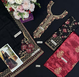 IZNIK Chiffon Embroidered Unstitched 3-Piece Suit