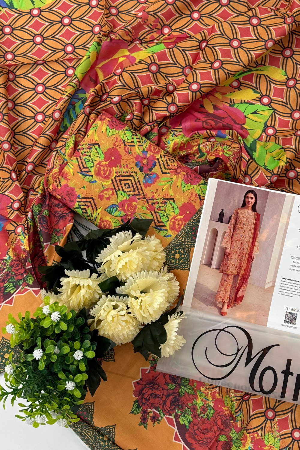 Unstitched Lawn Three Piece MINAL Ideantic Seperates