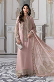 Maria B Off White Embroidered Bamber Chiffon 3 Piece Suit