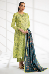 Unstitched Printed Lawn 3 Piece CRACKLE
