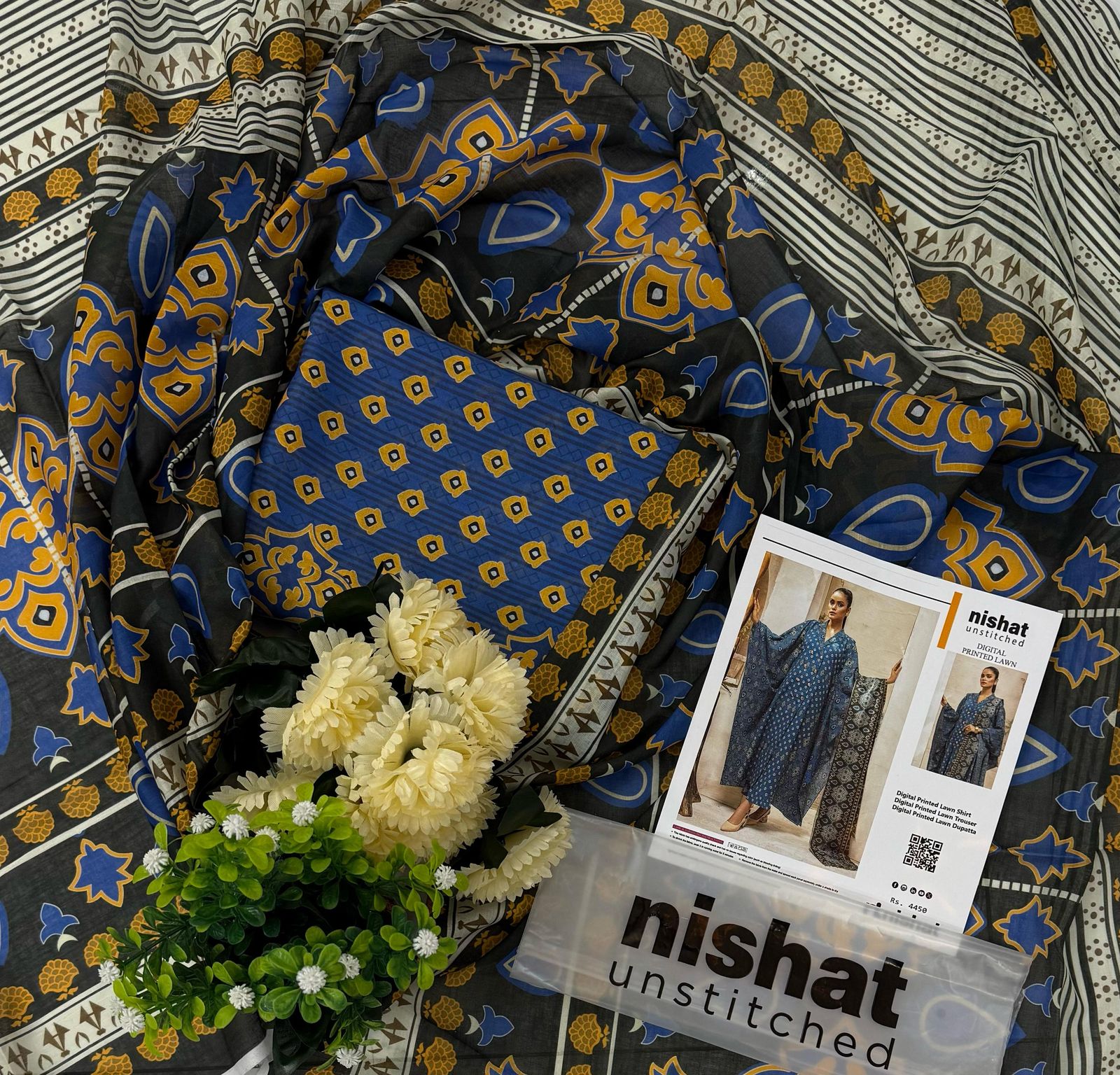 Unstitched Printed Lawn 42003732-T