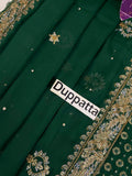 Haris Shakeel Shadow Green Heavily Embellished 3 Piece Suit