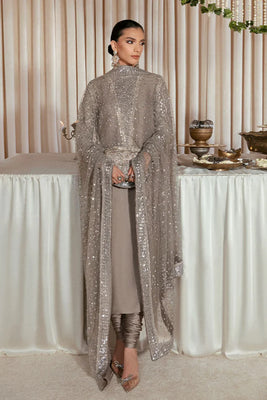 HUSSAIN REHAR Luxury Raw Silk 3 Piece Suit
