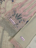 Maria B. Chiffon Embroidered 3 Piece Suit