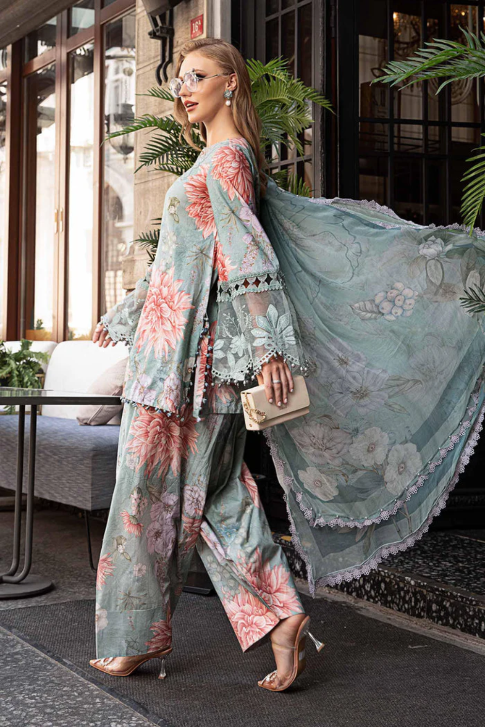 Embroidered Lawn 3 Piece Unstitched MPT-2306-A