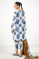 Unstitched Printed Lawn 3 Piece DEW